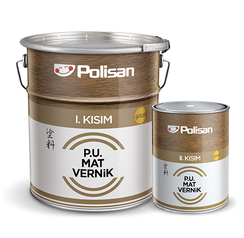 Polisan Poliüretan Mat Vernik Gold Özpa Hırdavat Market